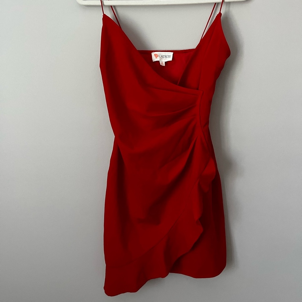 L’ATISTE RED MINI DRESS